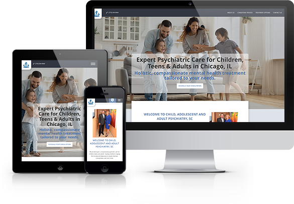 Best Psychiatry Website Design - Child, Adolescent and Adult Psychiatry, SC