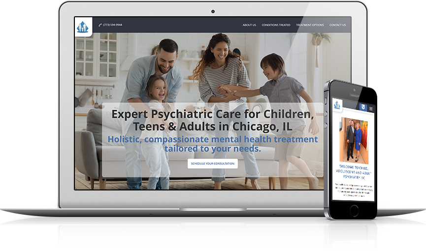 Top Psychiatry Website Design - Child, Adolescent and Adult Psychiatry, SC