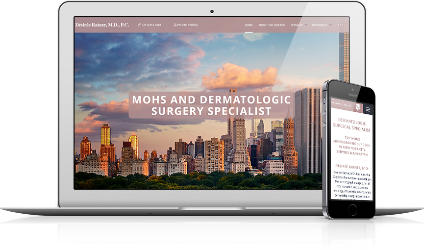 Top Dermatology Website Design - Désirée Ratner, M.D.