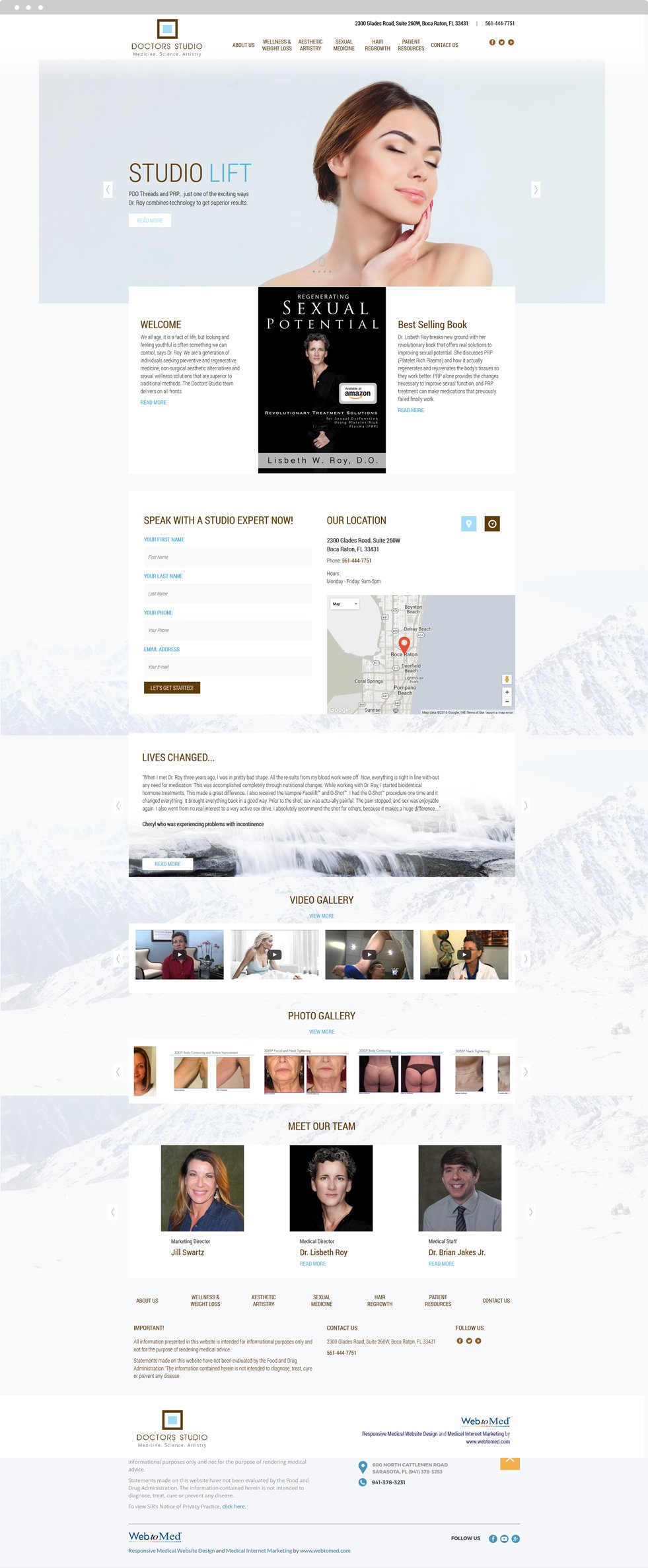 Functional Medicine Website Design - Doctor's Studio - Homepage