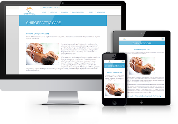 Best Chiropractic Website Design - Eve Bend, D.C.
