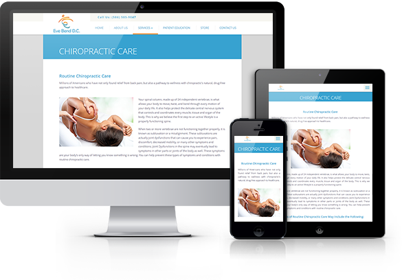 Best Chiropractic Website Design - Eve Bend, D.C.