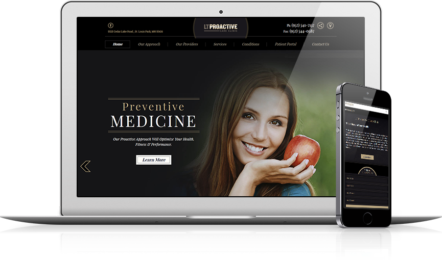 Top Integrative Medicine Website Design - LT Proactive Care Clinic