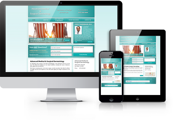 Dermatology Website Design