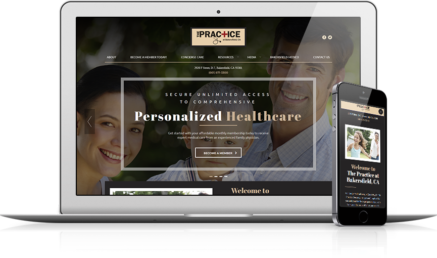 Top Concierge Medicine Website Design - The Practice