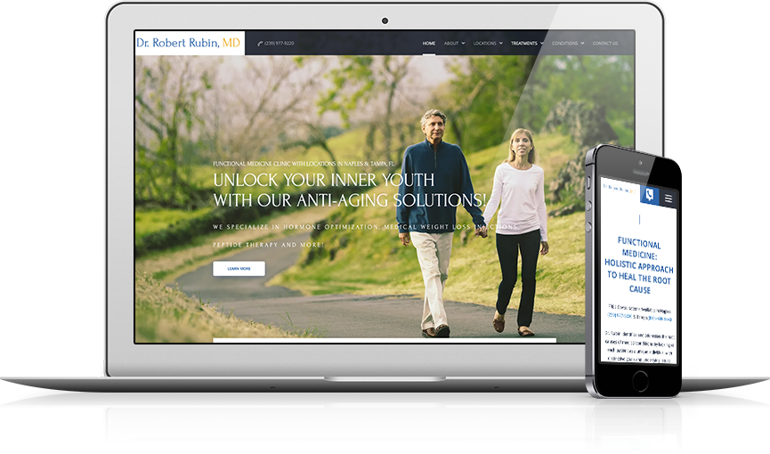 Top Orthopedic Website Design - Dr. Robert Rubin, MD