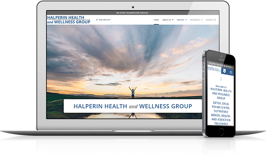 Top Addiction Medicine & Drug Rehab Website Design - Halperin Health and Wellness Group