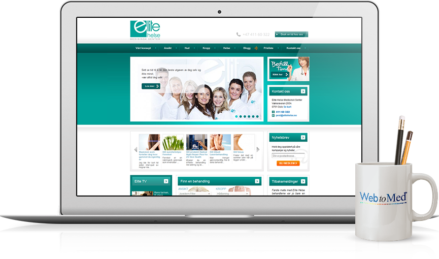 Top Med Spa Website Design - Elite Helse Medisinsk Senter