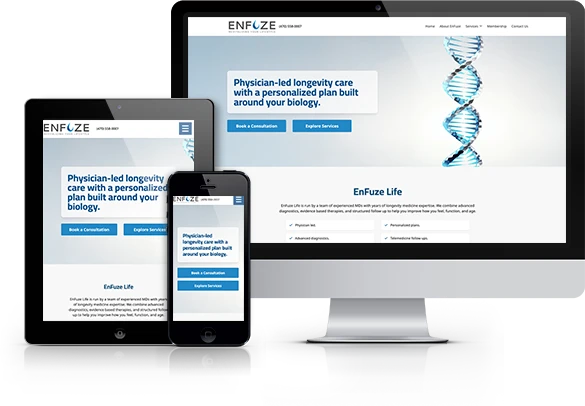 Best Functional Medicine Website Design - EnFuze Life