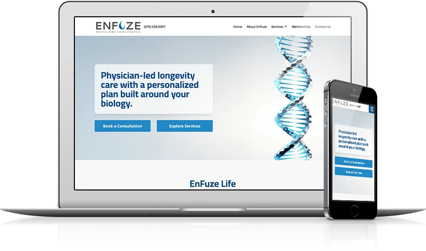 Top Functional Medicine Website Design - EnFuze Life