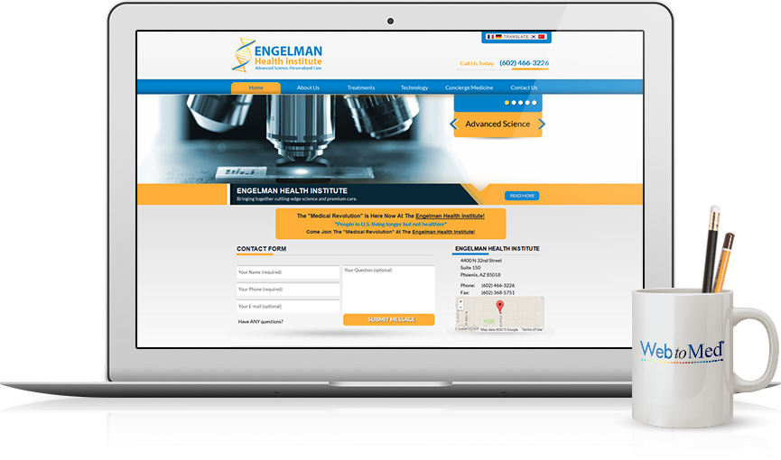 Top Integrative Medicine Website Design - Engelman Health Institute