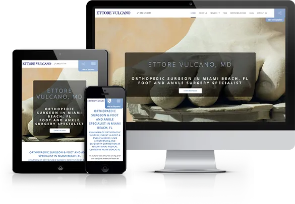 Best Orthopedic Website Design - Ettore Vulcano MD