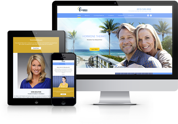 Best Weight Loss Website Design - Evolution to Total Balance