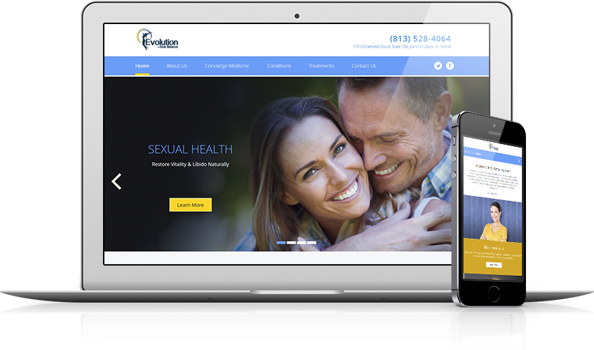 Top Weight Loss Website Design - Evolution to Total Balance