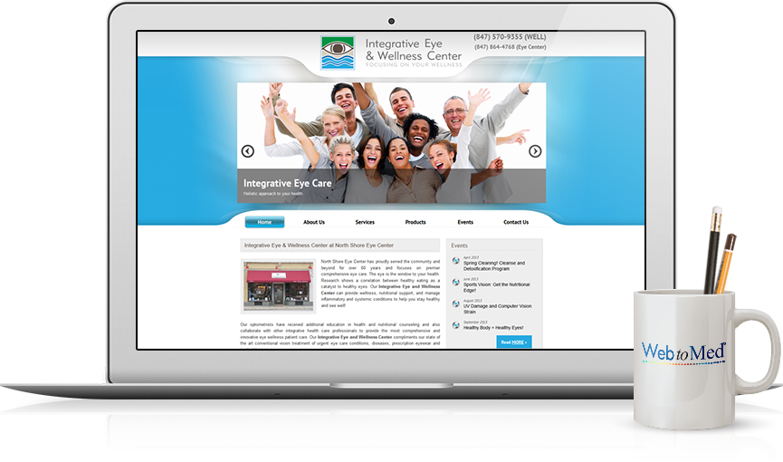 Top Ophthalmology Website Design - Integrative Eye & Wellness Center