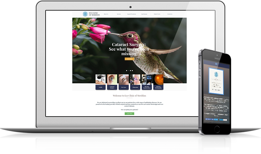 Top Ophthalmology Website Design - Eye Clinic of Meridian