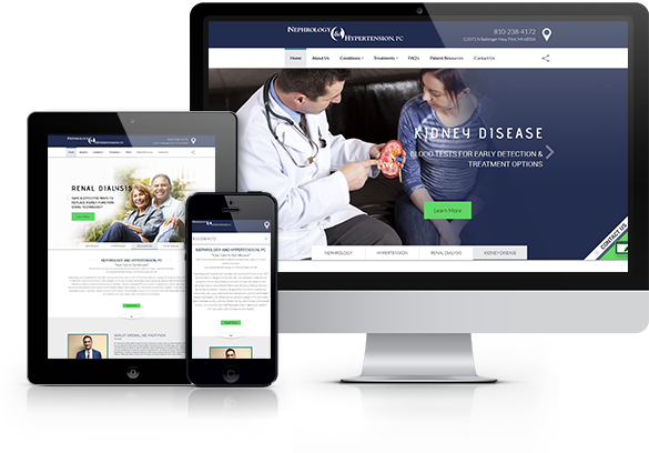 Best Nephrology Website Design - Nephrology & Hypertension, PC