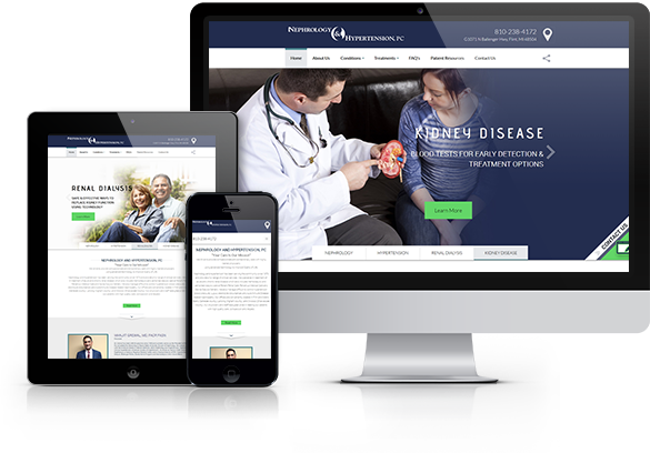 Best Nephrology Website Design - Nephrology & Hypertension, PC