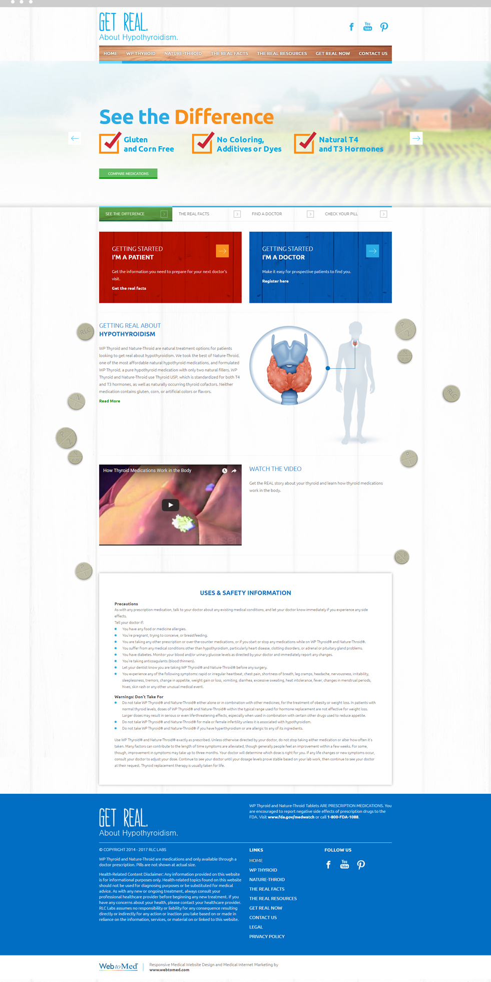 Pharmaceutical Companies Website Design - RLC Labs - Homepage