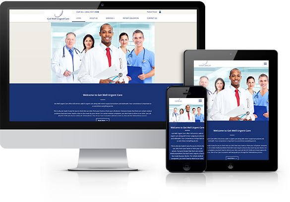 Best Urgent Care Website Design - Get Well Urgent Care