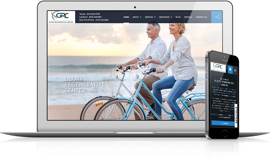 Top Regenerative Medicine & Biologics Website Design - Glory Regenerative Center