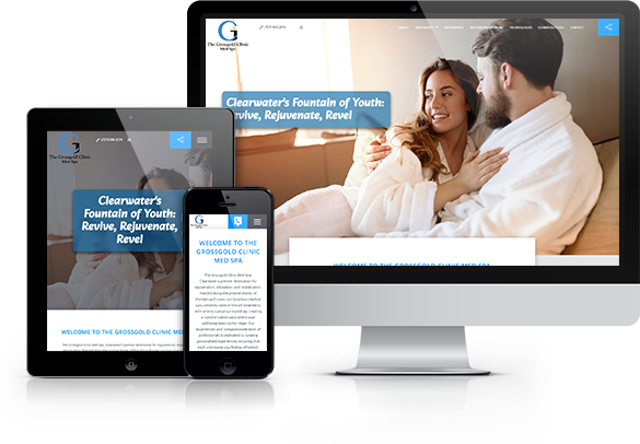 Best Med Spa Website Design - Grossgold Clinic Med Spa