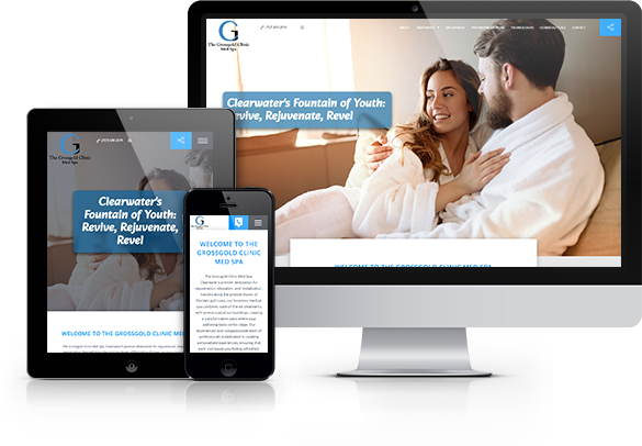 Best Med Spa Website Design - Grossgold Clinic Med Spa