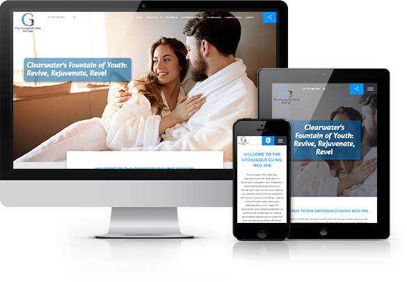 Best Med Spa Website Design - Grossgold Clinic Med Spa