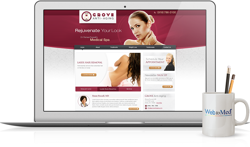 Top Integrative Medicine Website Design - Grove Anti-Aging