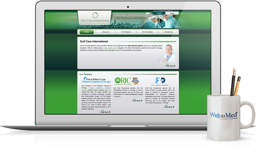 Top Medical Services Website Design - Gulf Care International