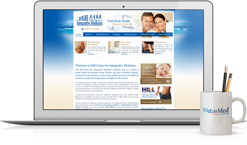 Top Integrative Medicine Website Design - Hill Center for Integrative Medicine