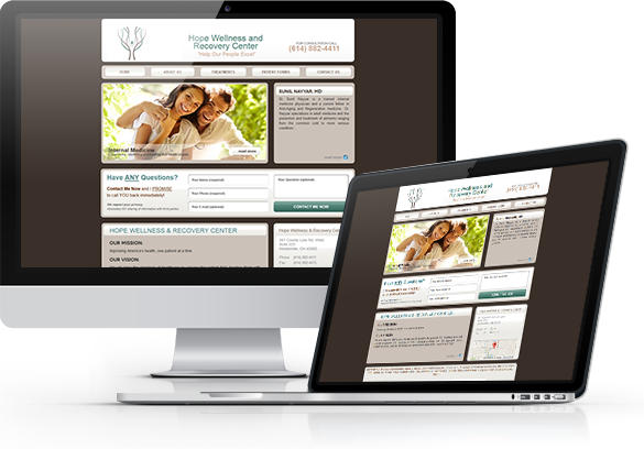 Best Internal Medicine Website Design - Hope Wellness and Recovery Center