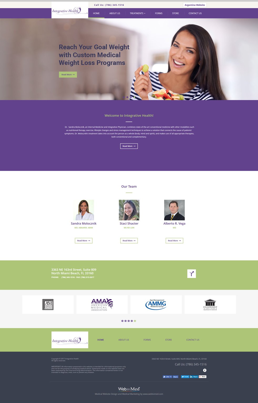 Integrative Medicine Website Design - Integrative Health - Homepage