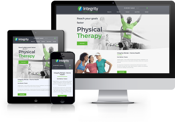 Best Physical Therapy Website Design - Integrity Rehab + Home Health