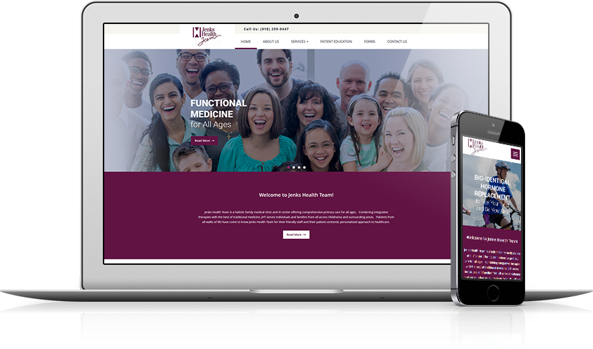 Top Functional Medicine Website Design - Jenks Health Team