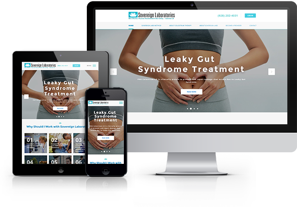 Best Medical Products Website Design - Sovereign Laboratories