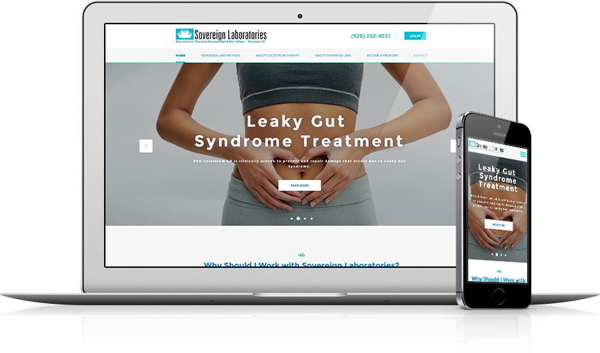 Top Medical Products Website Design - Sovereign Laboratories