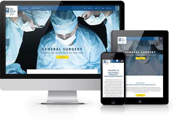 Best Surgery Website Design - Lake Russell Specialty Healthcare Services