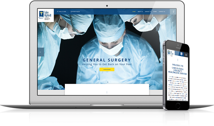 Top Surgery Website Design - Lake Russell Specialty Healthcare Services