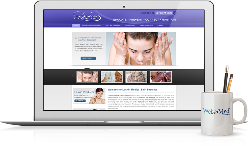 Top Medical Products Website Design - Laskin Medical Skin Systems