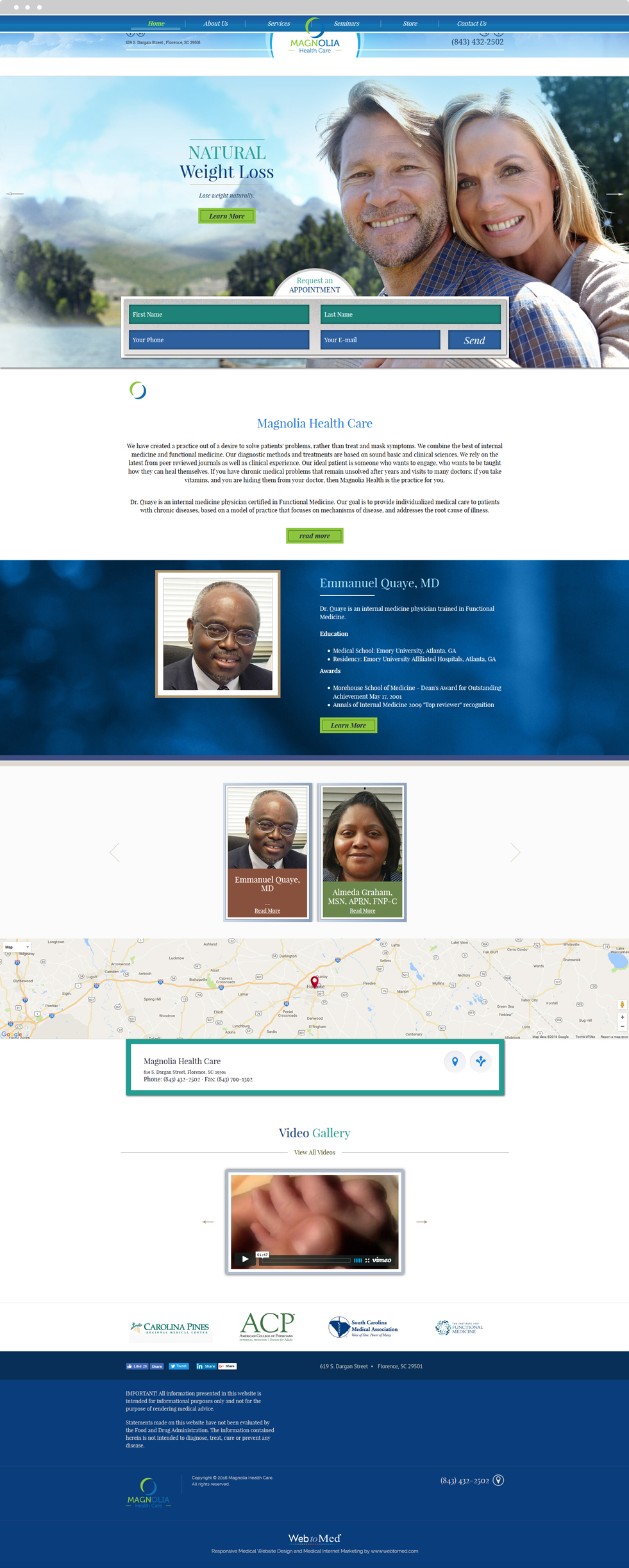 Functional Medicine Website Design - Magnolia Health Care - Homepage