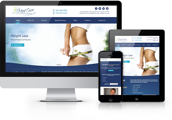 Best Integrative Medicine Website Design - Med Cure Anti-Aging & Skincare