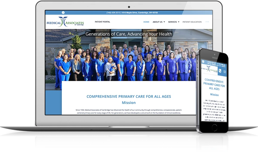Top Family Medicine Website Design - Medical Associates of Cambridge