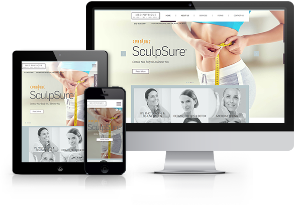 Best Med Spa Website Design - Med Physique Center for Aesthetics