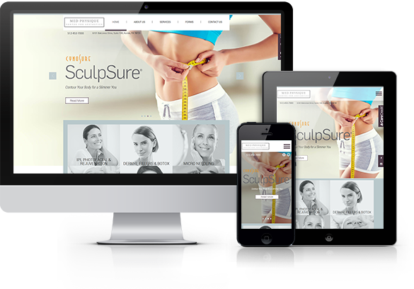 Best Med Spa Website Design - Med Physique Center for Aesthetics