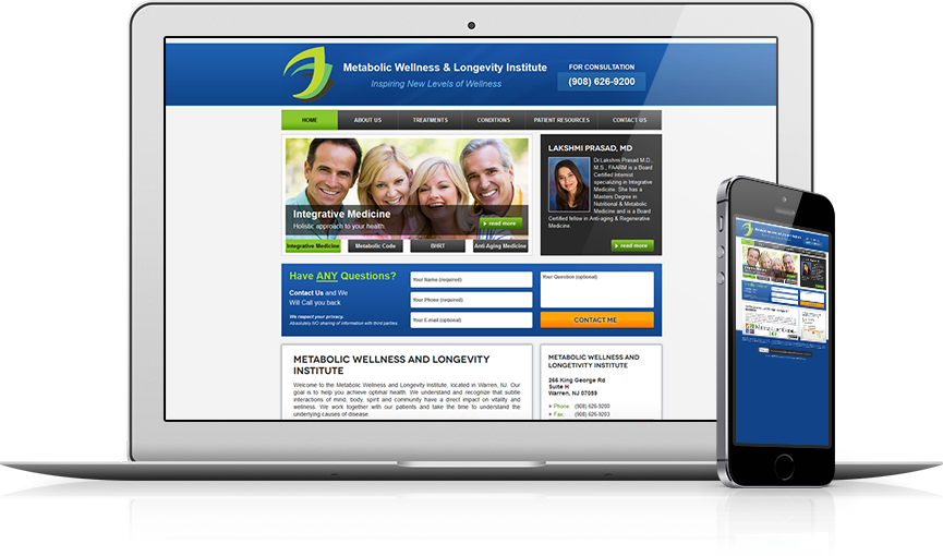 Top Integrative Medicine Website Design - Metabolic Wellness & Longevity Institute