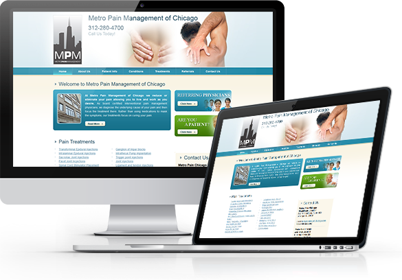 Pain Management Website Design