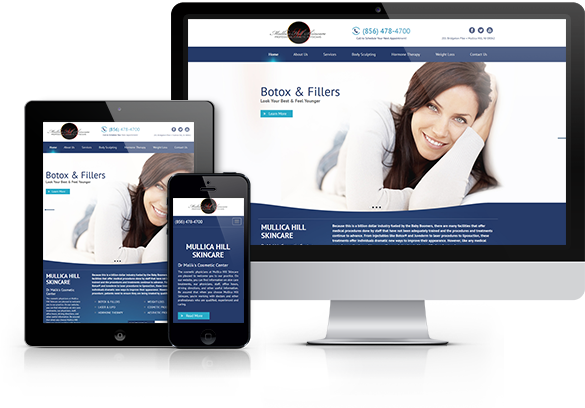 Best Med Spa Website Design - Mullica Hill Skincare