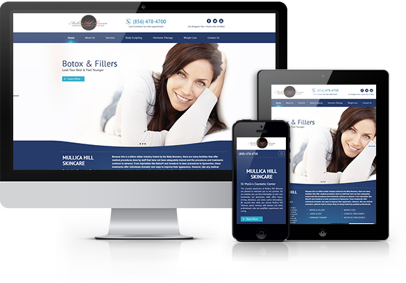 Best Med Spa Website Design - Mullica Hill Skincare