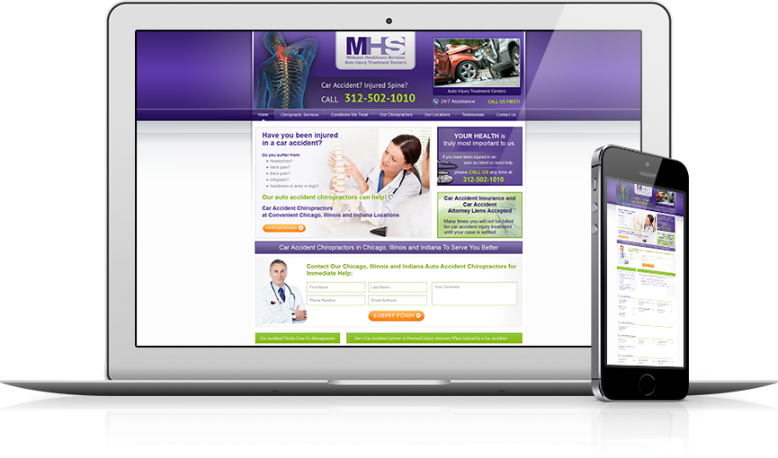 Top Chiropractic Website Design - Midwest Healthcare Services